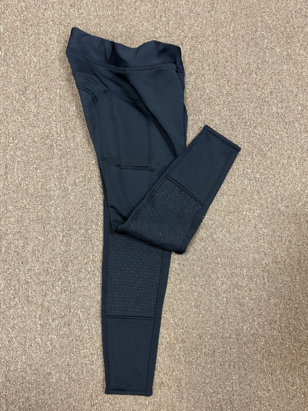 Horze Active Womens Winter Silicone Full Seat Tights Breech with Phone Pocket